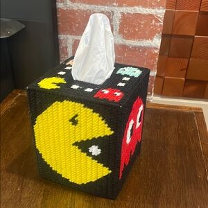New handmade Pac-Man tissue box cover.